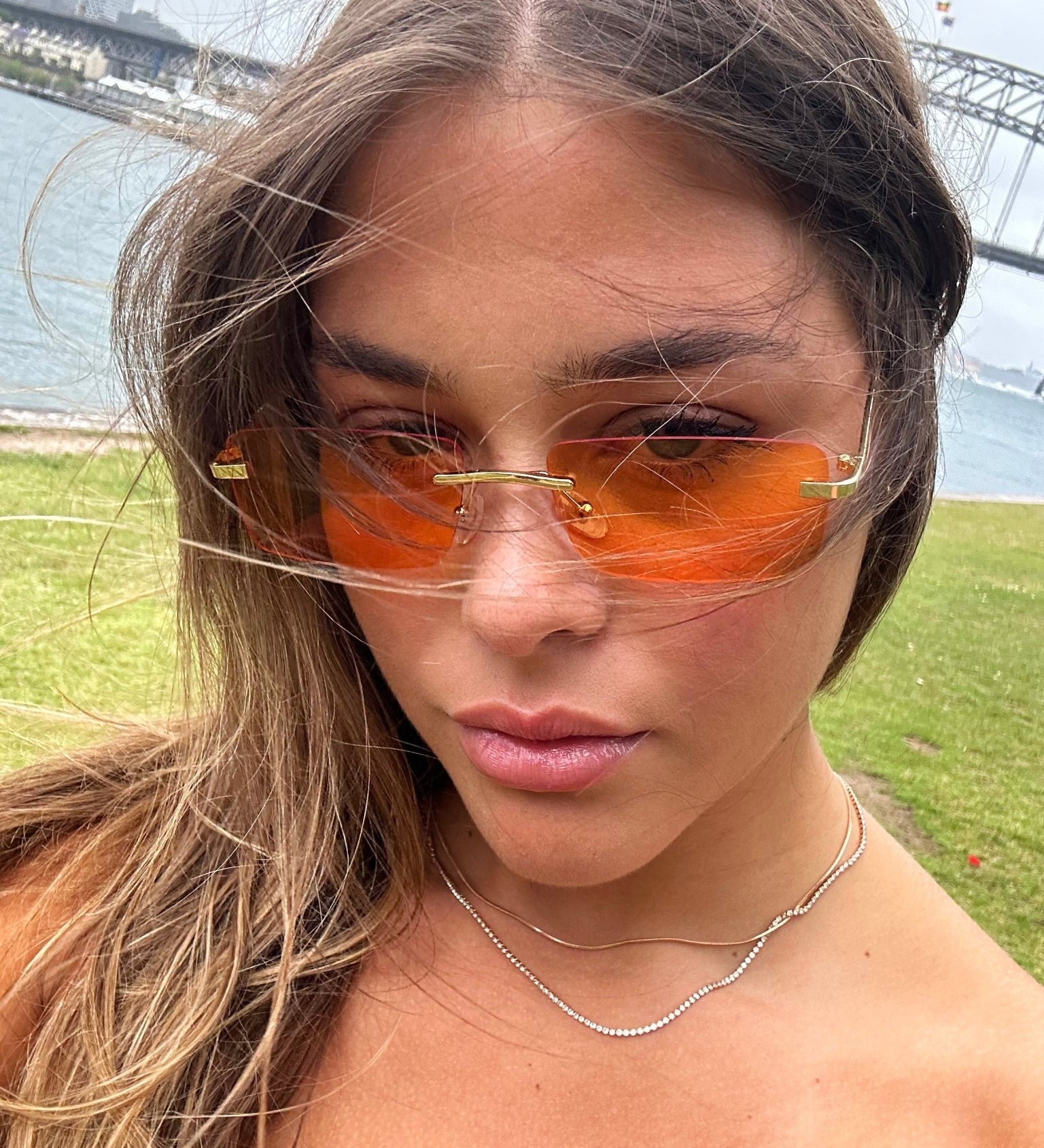 The "Let's Boogie Baby" Rimless Sunnies - Sunny Nights